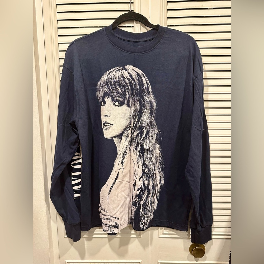 Official Taylor Swift Eras Tour Blue Long Sleeve in Small